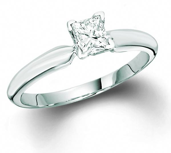 View SOLITAIRE PRINCESS RING 